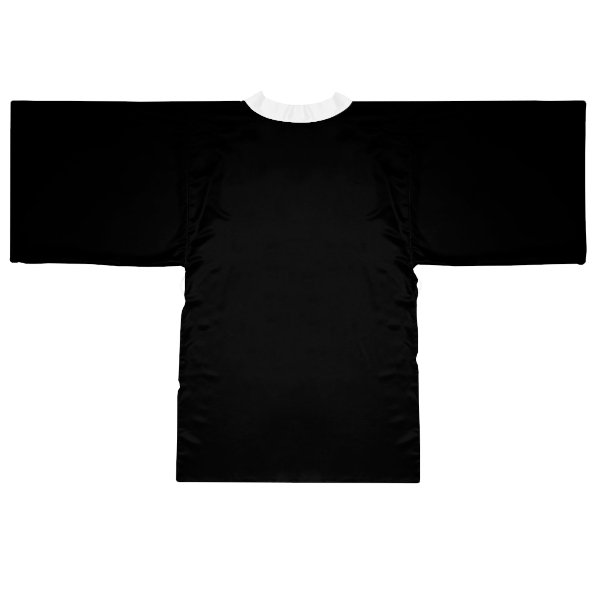 Lilith Sigil Black Kimono Robe with Minimalist White Crest