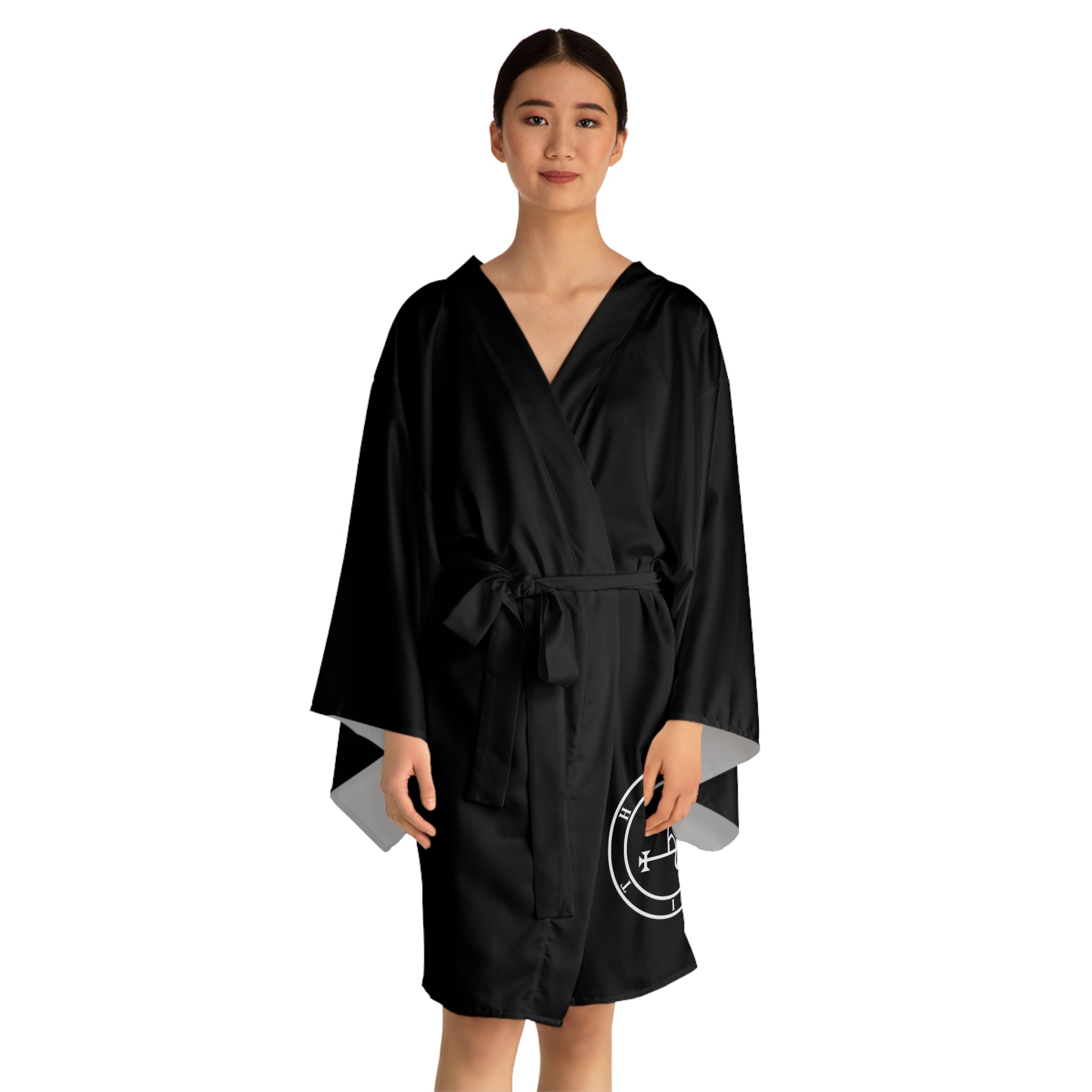 Lilith Sigil Black Kimono Robe