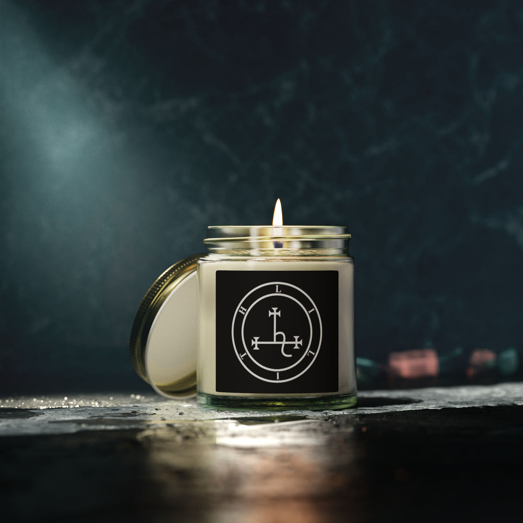 Lilith Sigil Natural Coconut Apricot Wax Scented or Unscented Candle (4oz)