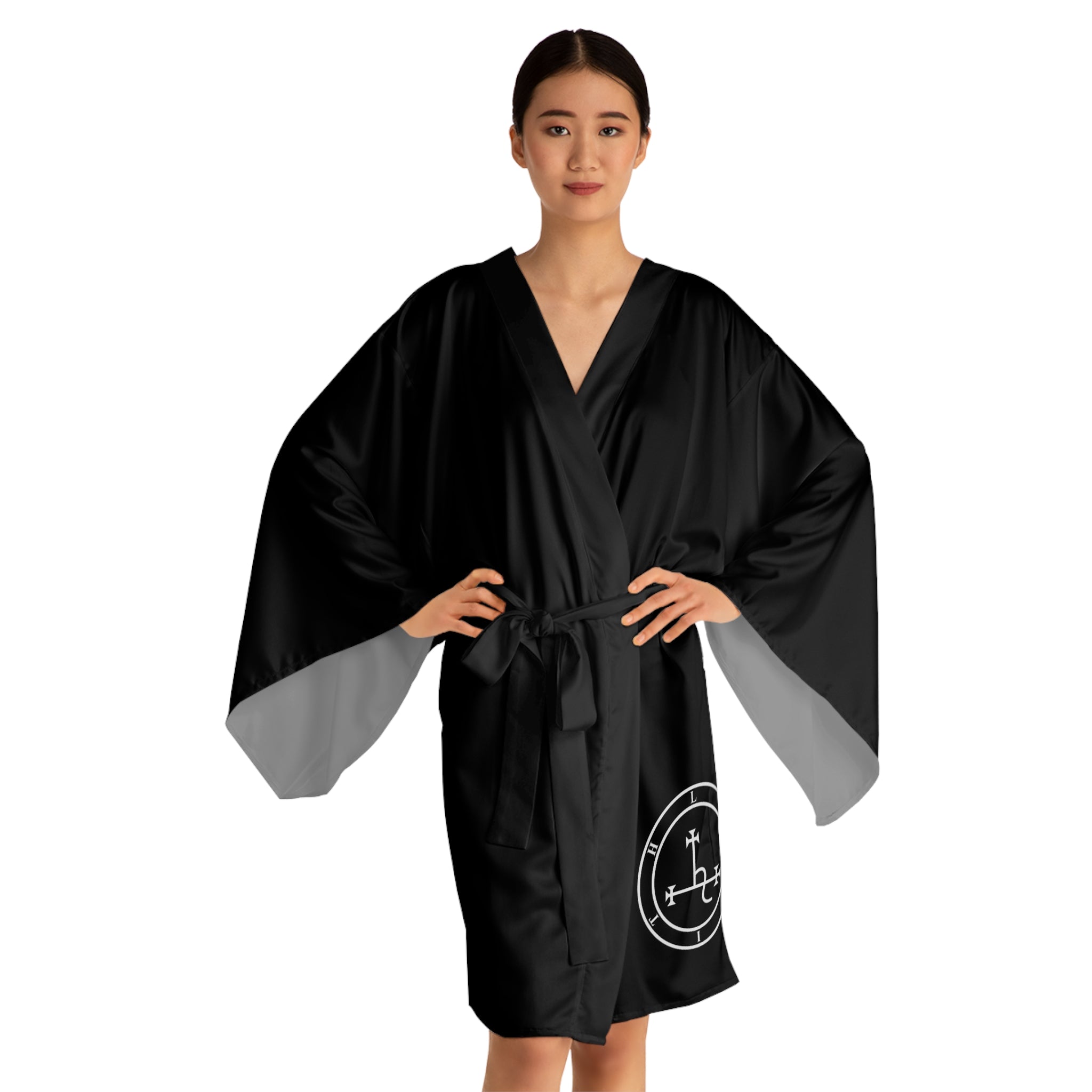 Lilith Sigil Black Kimono Robe
